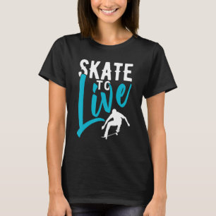 Camiseta Skate Para O Skateboard Ao Vivo