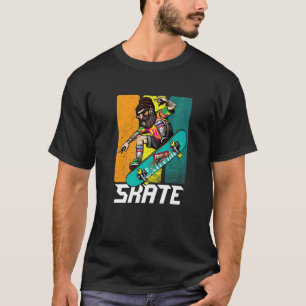 Camiseta Skate Retro Barbudo Hipster Longboard Skate