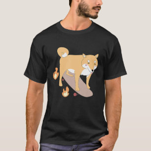 Camiseta Skate Shiba Inu Bonito Shirt Doggo Meme - Está ac