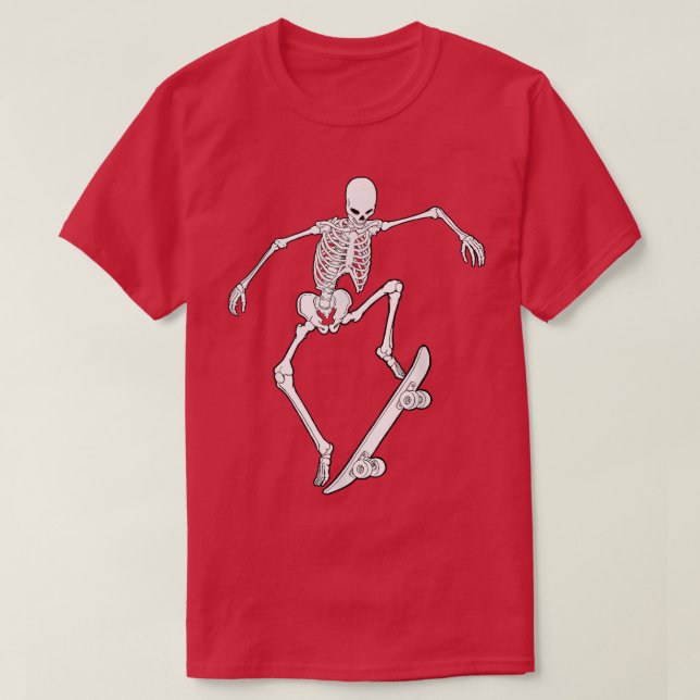 Camiseta Skate Skeleton Skateboard Graphic Sk (Frente do Design)
