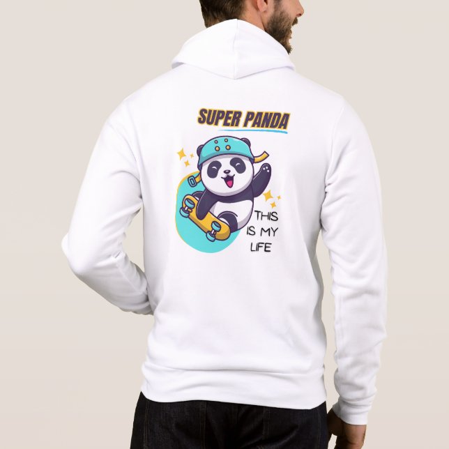 Camiseta Skate Super Panda (Verso)