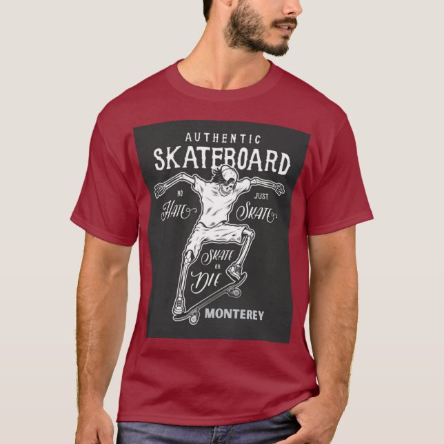Camiseta Skateboard Autêntico (Frente)
