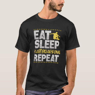 Camiseta Skateboard Coma Sono Repetir Skating Hobby Skatebo