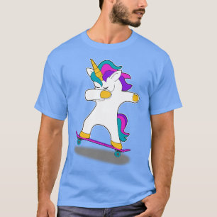 Camiseta Skateboard Dab Dabbing Unicorn Skater