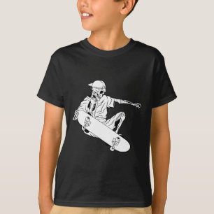 Camiseta Skateboard de Halloween para presente de skate par