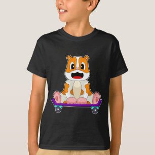 Camiseta Skateboard de Hamster Skater