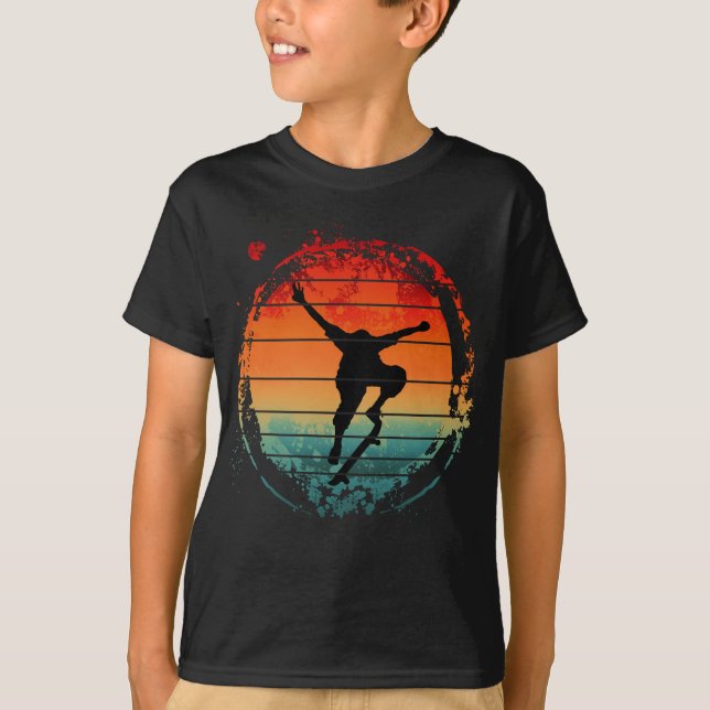 Camiseta Skateboard de skate vintage (Frente)