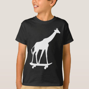 Camiseta Skateboard de skateboarding Giraffe