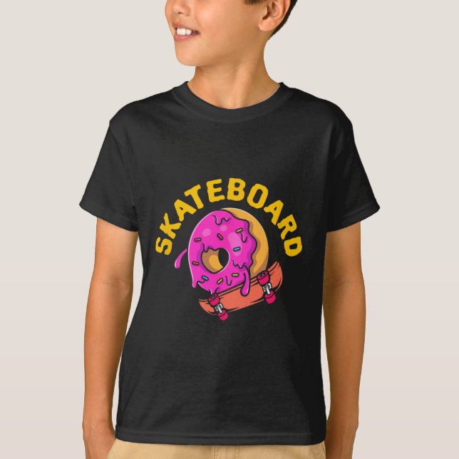 Camiseta Skateboard Donut Skater Longboard Freestyle Meia-c (Frente)