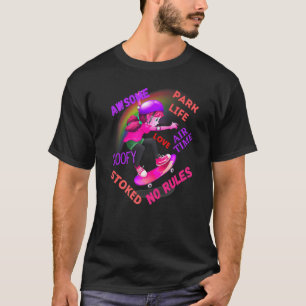 Camiseta Skateboard Girl Skater Skate É Como Eu Rolo