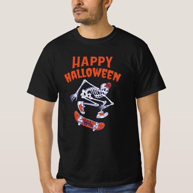 Camiseta Skateboard Halloween (Frente)