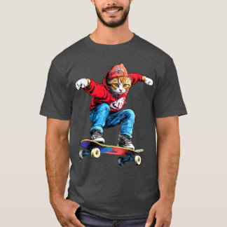 Camiseta Skateboard / Skater cat T Shirt