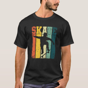 Camiseta Skateboard Skater Ollie Vintage Retro Skateboarder