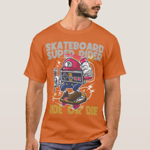 Camiseta Skateboard Super Rider Ride or Die garota