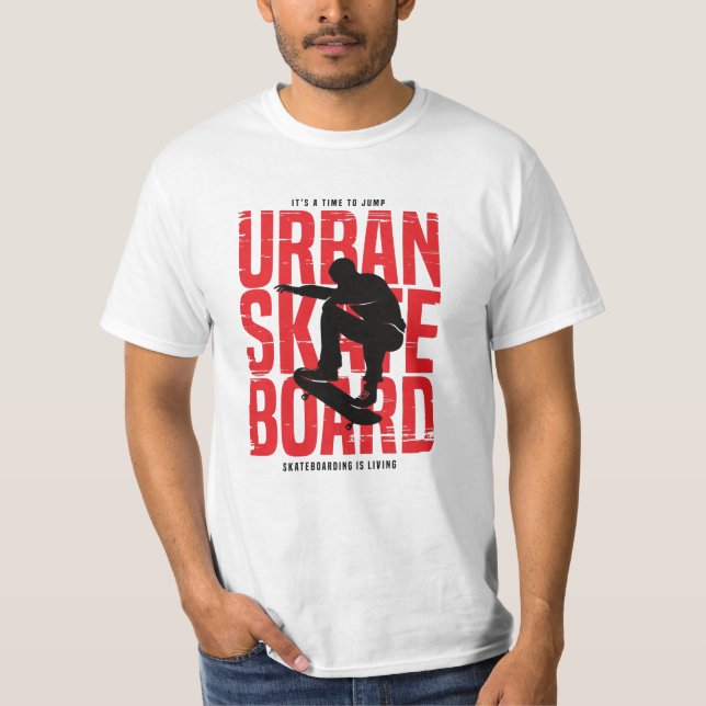 Camiseta skateboard urbano (Frente)