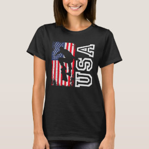 Camiseta Skateboard Usa Flag 4 De Julho Patriotic Ameri