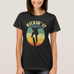 Camiseta Skateboard Vintage Para Meninas Meninas Skateboard