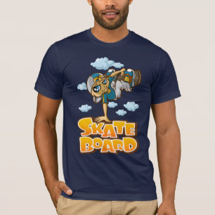 Camiseta Skateboarder and clouds