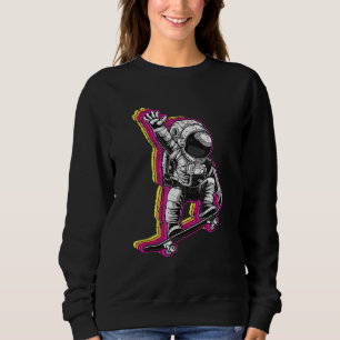 Camiseta Skateboarder do Astronauta Retro