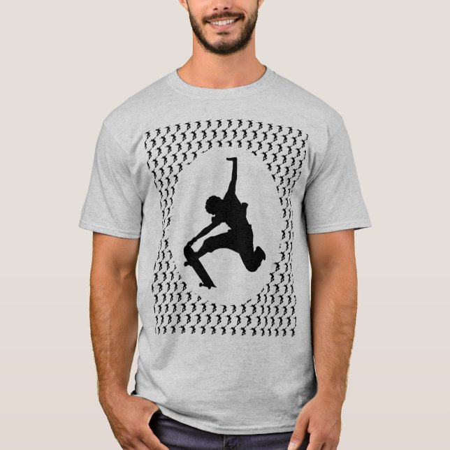 Camiseta Skateboarder Skateboard Silhouette (Frente)