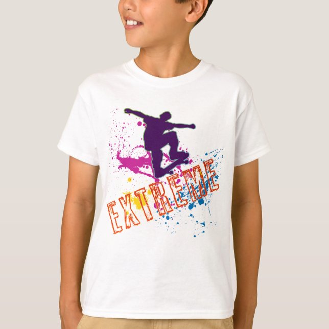 CAMISETA SKATEBOARDING EXTREMO (Frente)