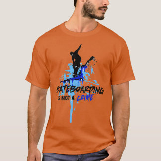 Camiseta Skateboarding is not a crime 33