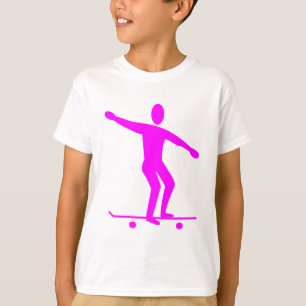 Camiseta Skateboarding - magenta