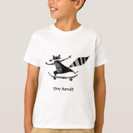 Camiseta Skateboarding Raccoon – Whimsical Raccoon Animal 