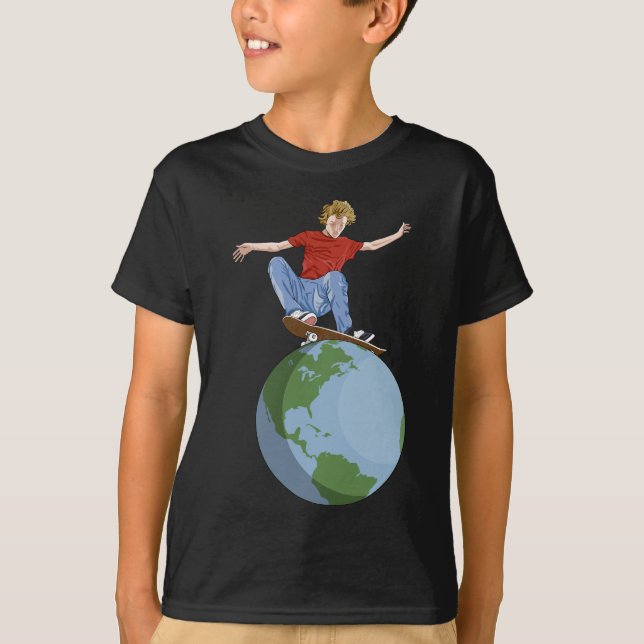 Camiseta Skateboarding World (Frente)