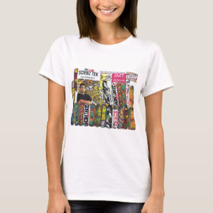 CAMISETA SKATEBOARDS DO SCRIBZ TEK / JMT EUA