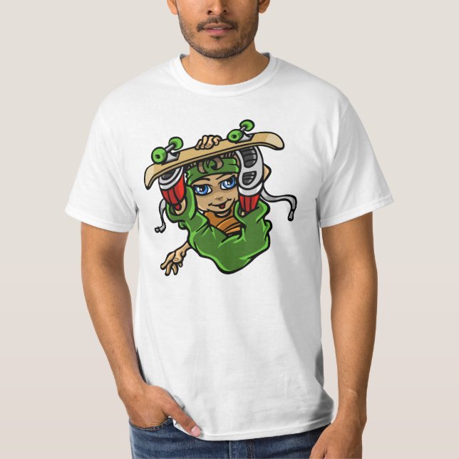 Camiseta Skater boy flying (Frente)