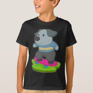 Camiseta skater de cães