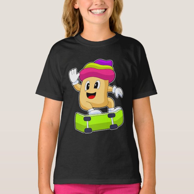 Camiseta skater do cupcake (Frente)