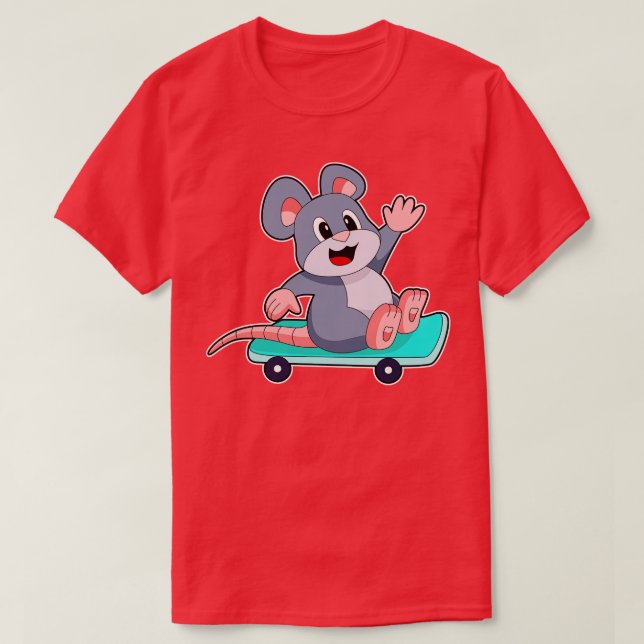Camiseta skater do mouse (Frente do Design)