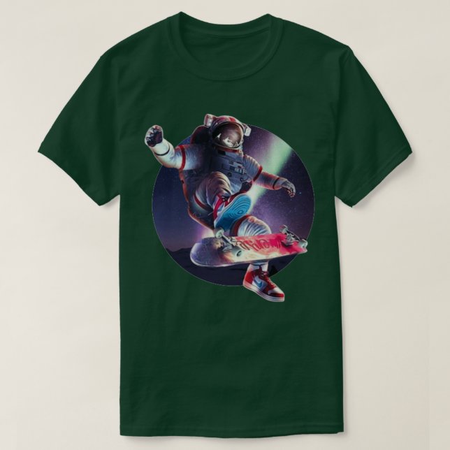 Camiseta Skater Espacial (Frente do Design)