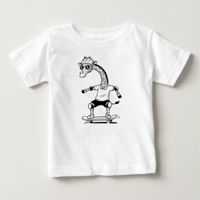Camiseta Skater Giraffe (Frente)
