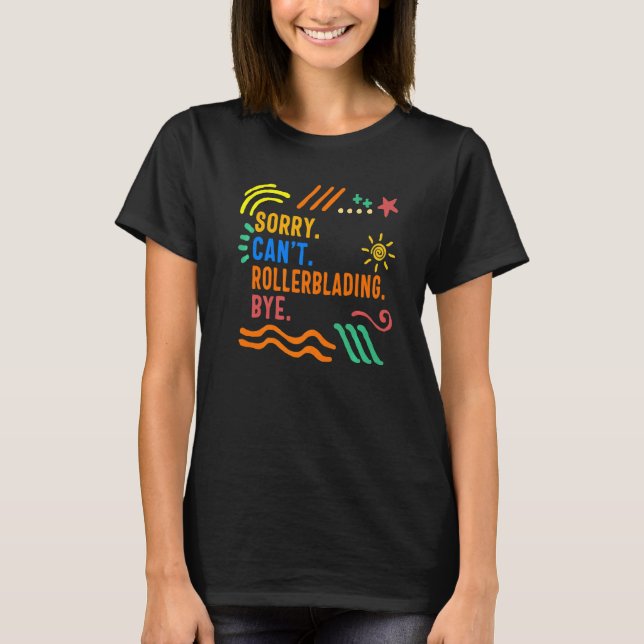Camiseta Skater Girl Rollerblading Skate Roller Rol (Frente)