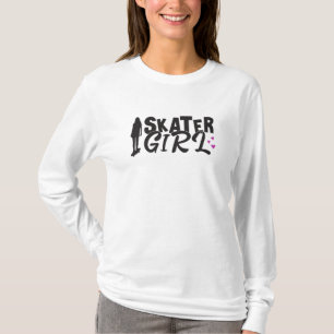 Camiseta Skater Girl Sk8 Skateboard Skating Funny Gift Idea