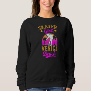 Camiseta Skater Girl Venice Beach California Vintage Skateb