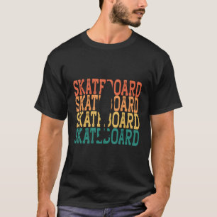 Camiseta Skater Girl Vintage Retro Skateboard Theme Gift Cu
