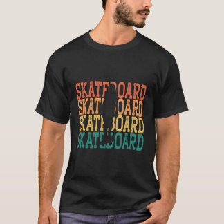 Camiseta Skater Girl Vintage Retro Skateboard Theme Gift Cu