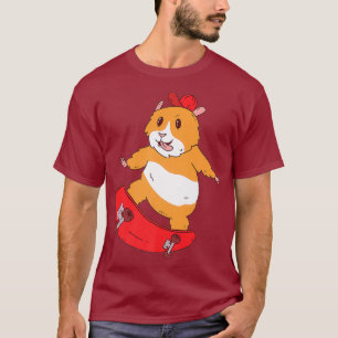 Camiseta Skater Hamster Funny Skateboarder Skate Legal