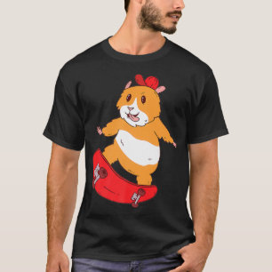 Camiseta Skater Hamster Funny Skateboarder Skating Legal Gu