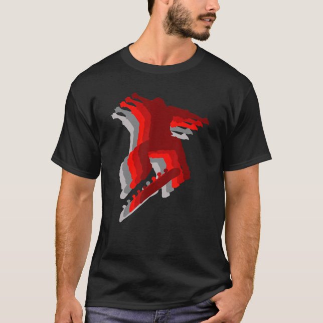 Camiseta Skater Kick Trick Ollie Sacudir 3 (Frente)