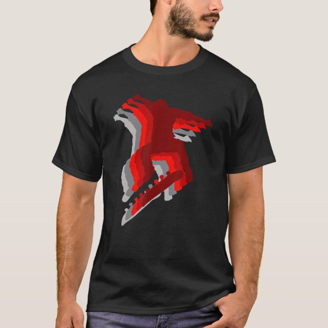Camiseta Skater Kick Trick Ollie Sacudir 3 (Frente)