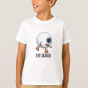 Camiseta Skater Olho Engraçado Pun De Patinação De Gelo