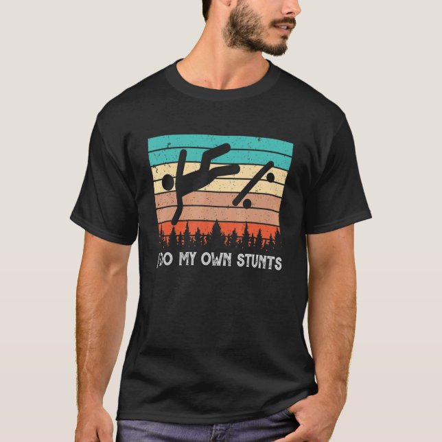 Camiseta Skater Retro Dizendo Que Eu Faço Minhas Próprias P (Frente)