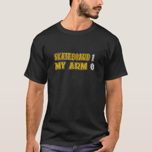 Camiseta Skater Skateboard Para O Fio De Consolamento Do Br