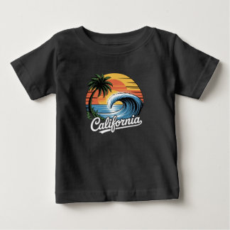Camiseta Skater SkullTropical Sunset Retro Punk Island Wave