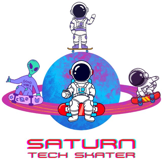 Camiseta Skater Tecnologia Saturn (Criador carregado)